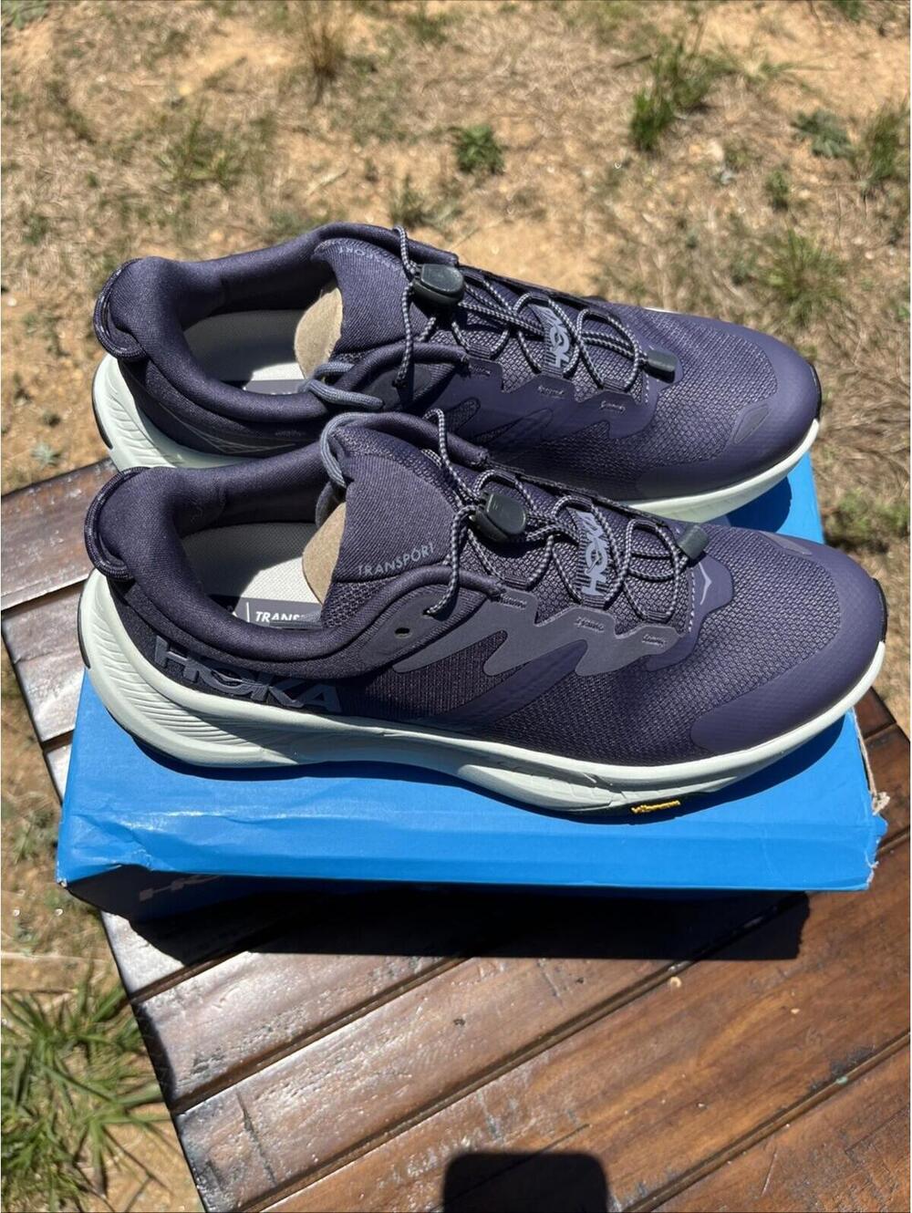 Hoka Transport Women's Shoes Sneaker Size 9 B 1123154 / SQD Navy Blue $155 MSRP